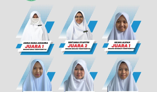 Selamat, Enam Santri Tholibah MA Ponpes Nurul Fikri Banjarbaru Juara Kompetisi Sains Madrasah Tingkat Kota